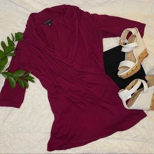 Banana Republic Maroon Long Sleeve